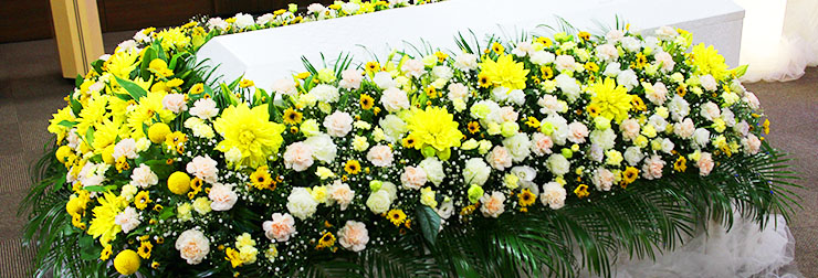 オリジナル花祭壇 枕花